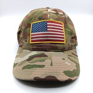 Mossy Oak Camo Hat Cap Strapback Ripstop Tactical Outdoor Military Patriotic USA